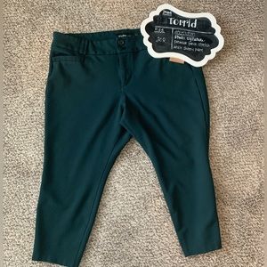 Torrid Studio Green Signature Premium Ponte Stretch Ankle Skinny Pant